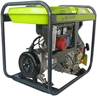 Varan Motors - 92611 Generatore elettrico Diesel 5.0 kVA, 1x 400V, 1x 230V, 1x 12VDC