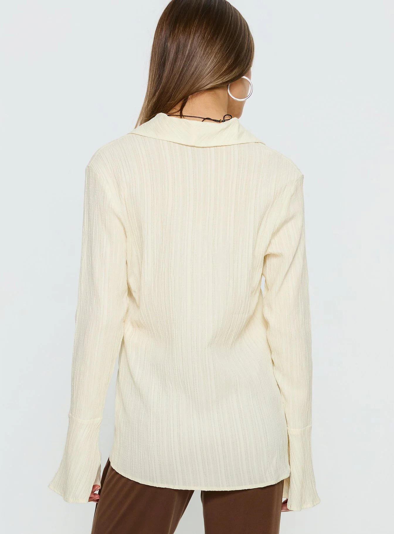 Beatris Long Sleeve Top Cream