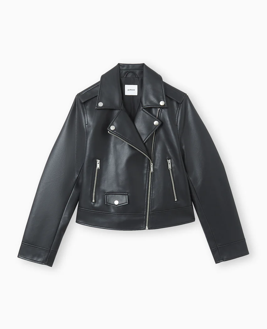 Pimkie Blouson biker court en simili cuir
