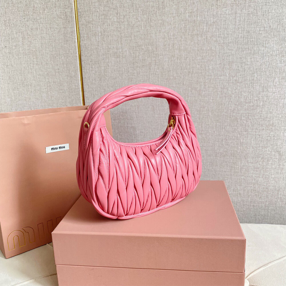 Small Wander matelasse nappa leather hobo bag(HIGH-END GRADE) - Top Club