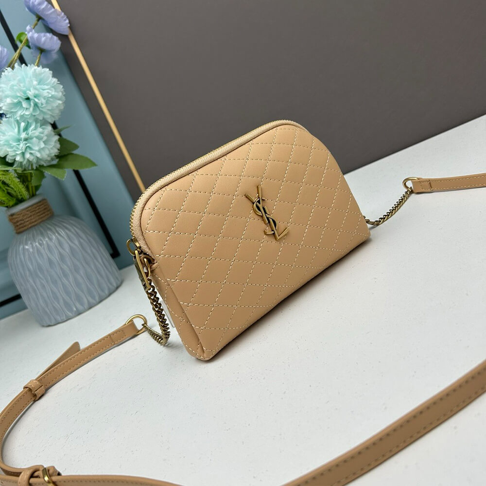 YSL Gaby zipped pouch in quilted lambskin - Top Club