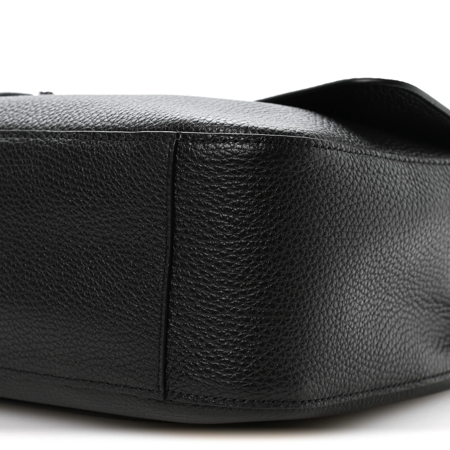 Grained Calfskin Small Souplissimo Maxi Flap Black - Top Club