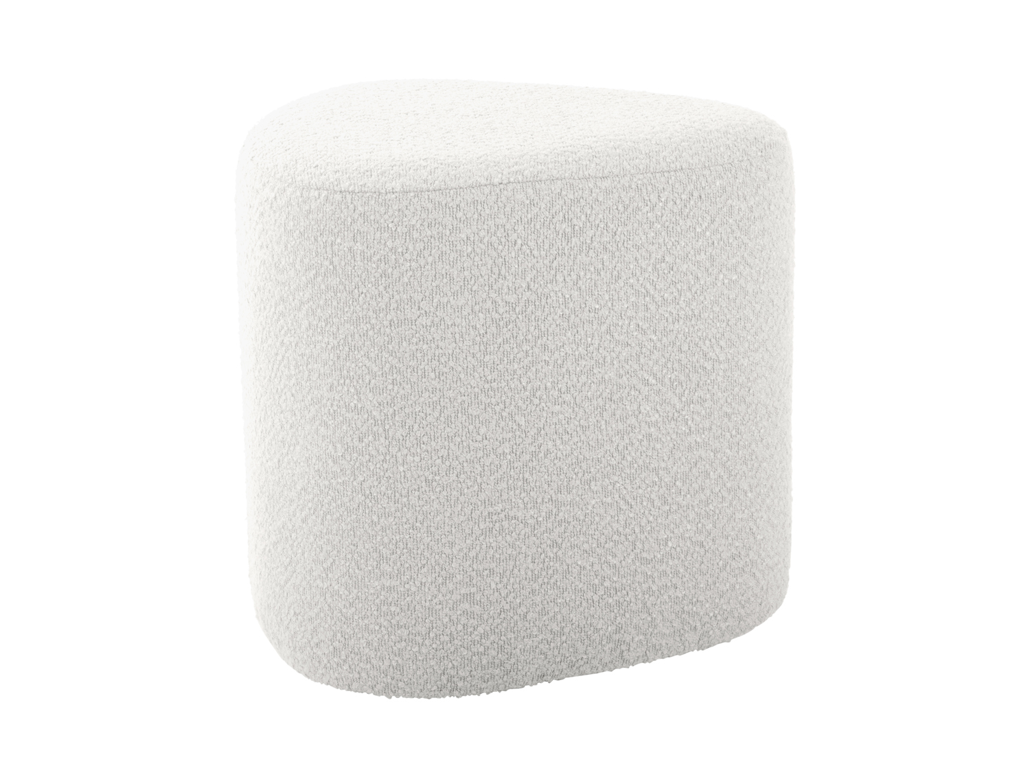 Pouf Ada organic bouclé off white