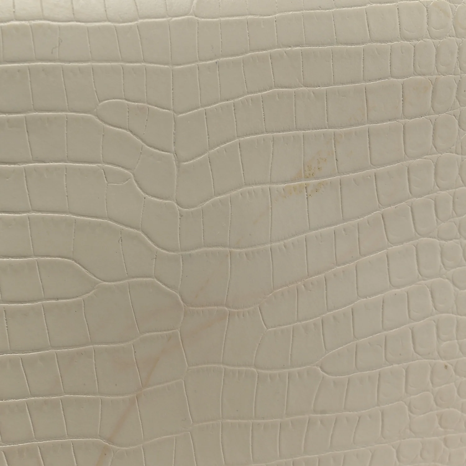 Calfskin Crocodile Embossed Uptown Monogram Pouch Crema Soft - Top Club