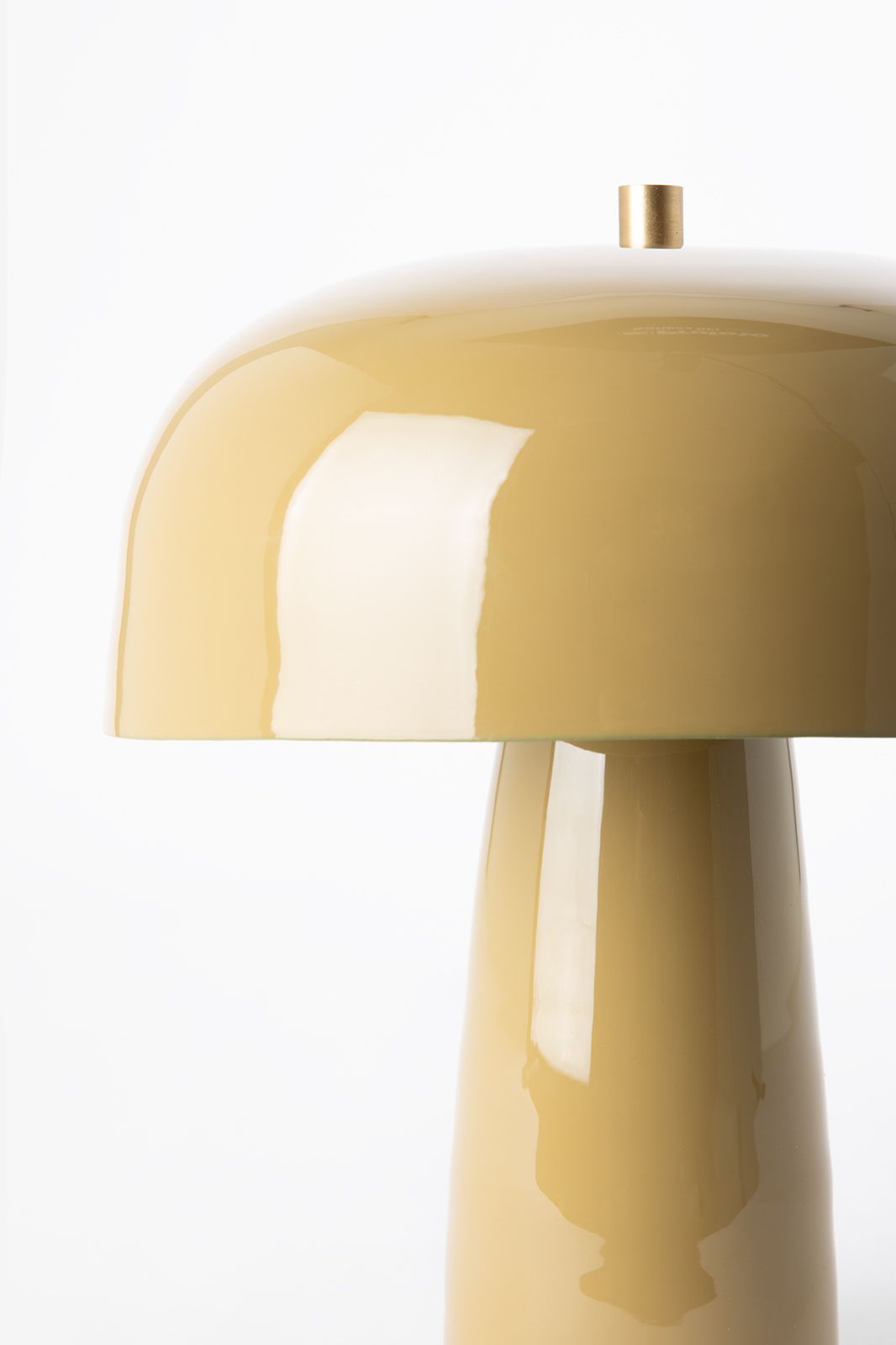 Bruine cupola tafellamp