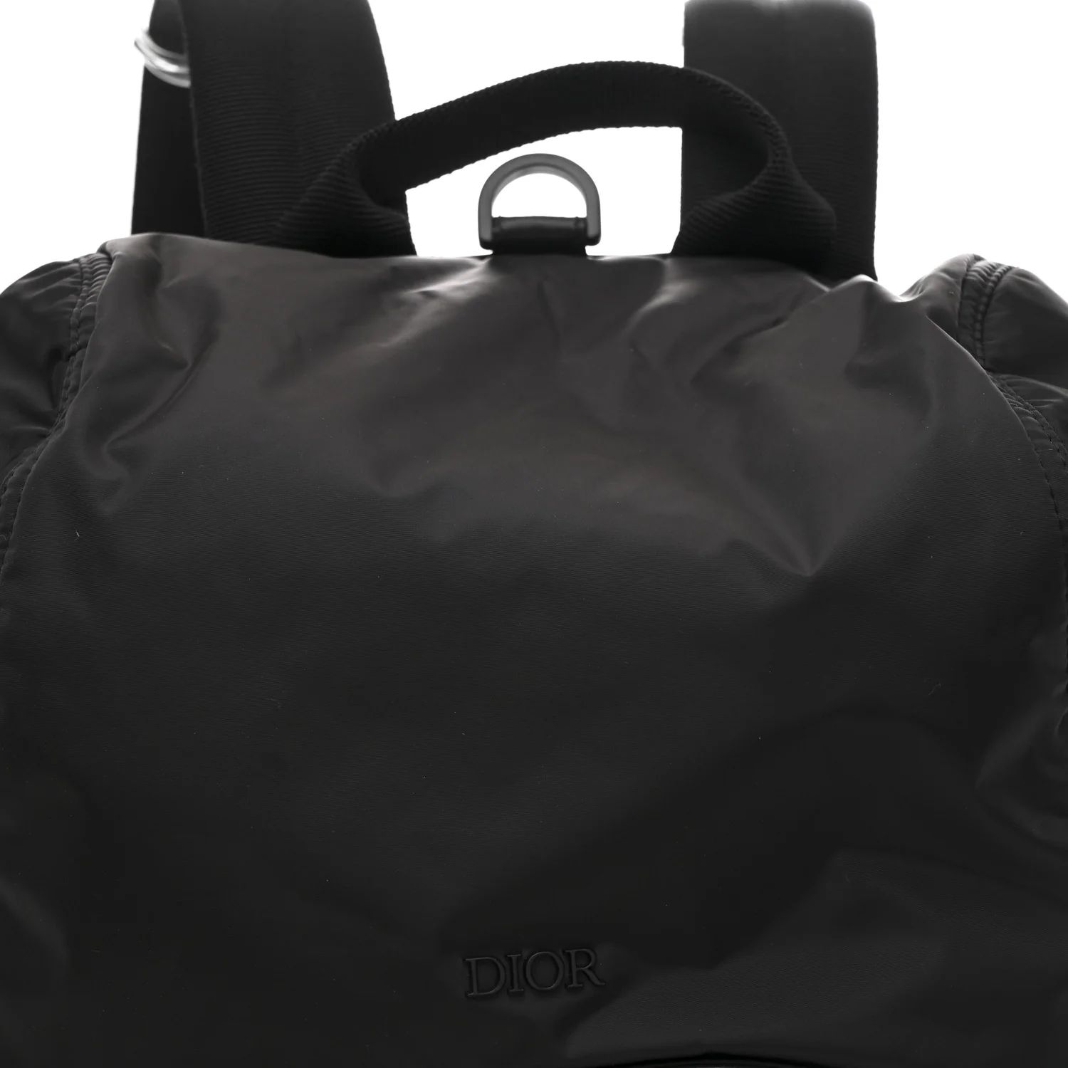 Nylon Saddle Backpack Black - Top Club