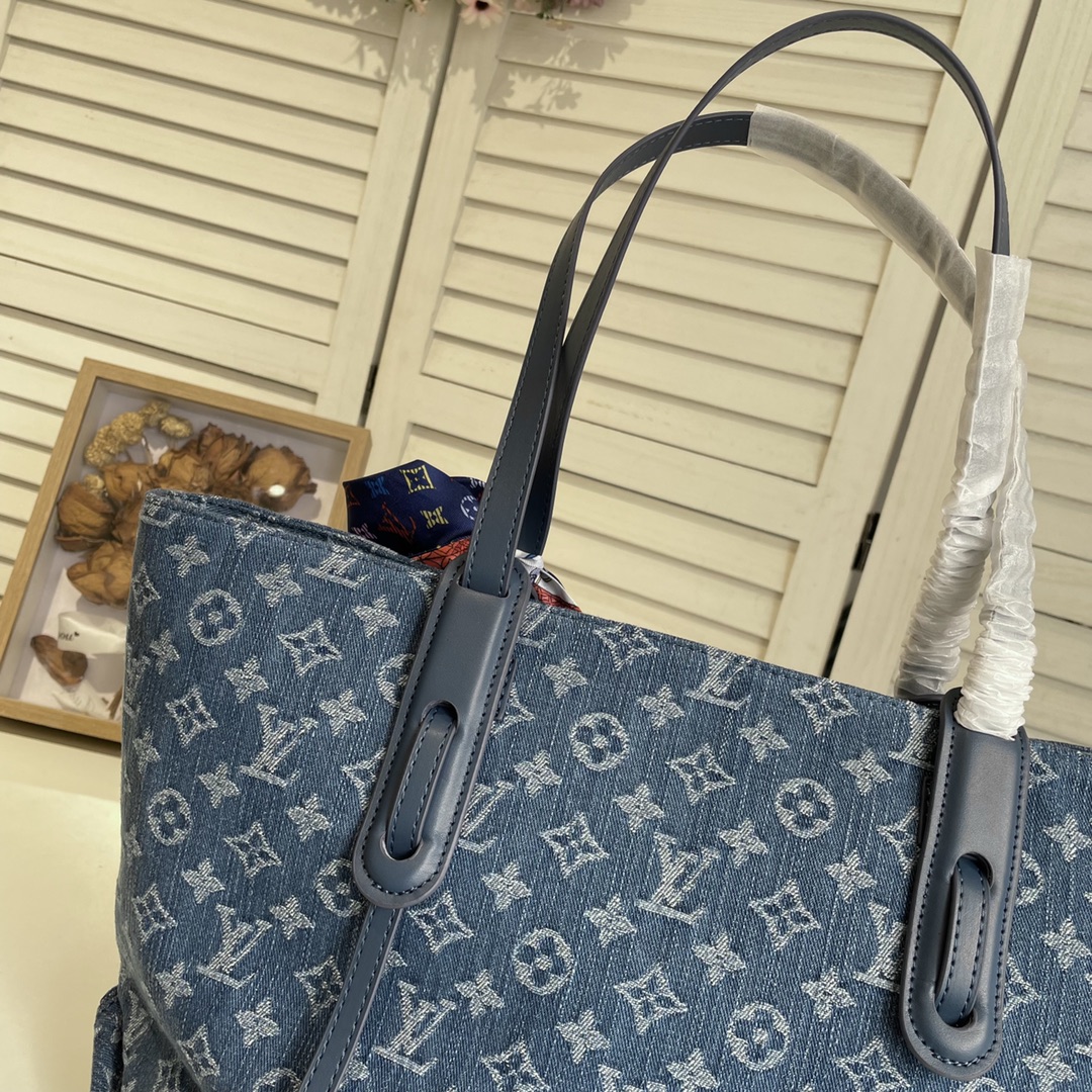 Louis new arrival denim neverfull bag size: 46*28*15 cm - Top Club