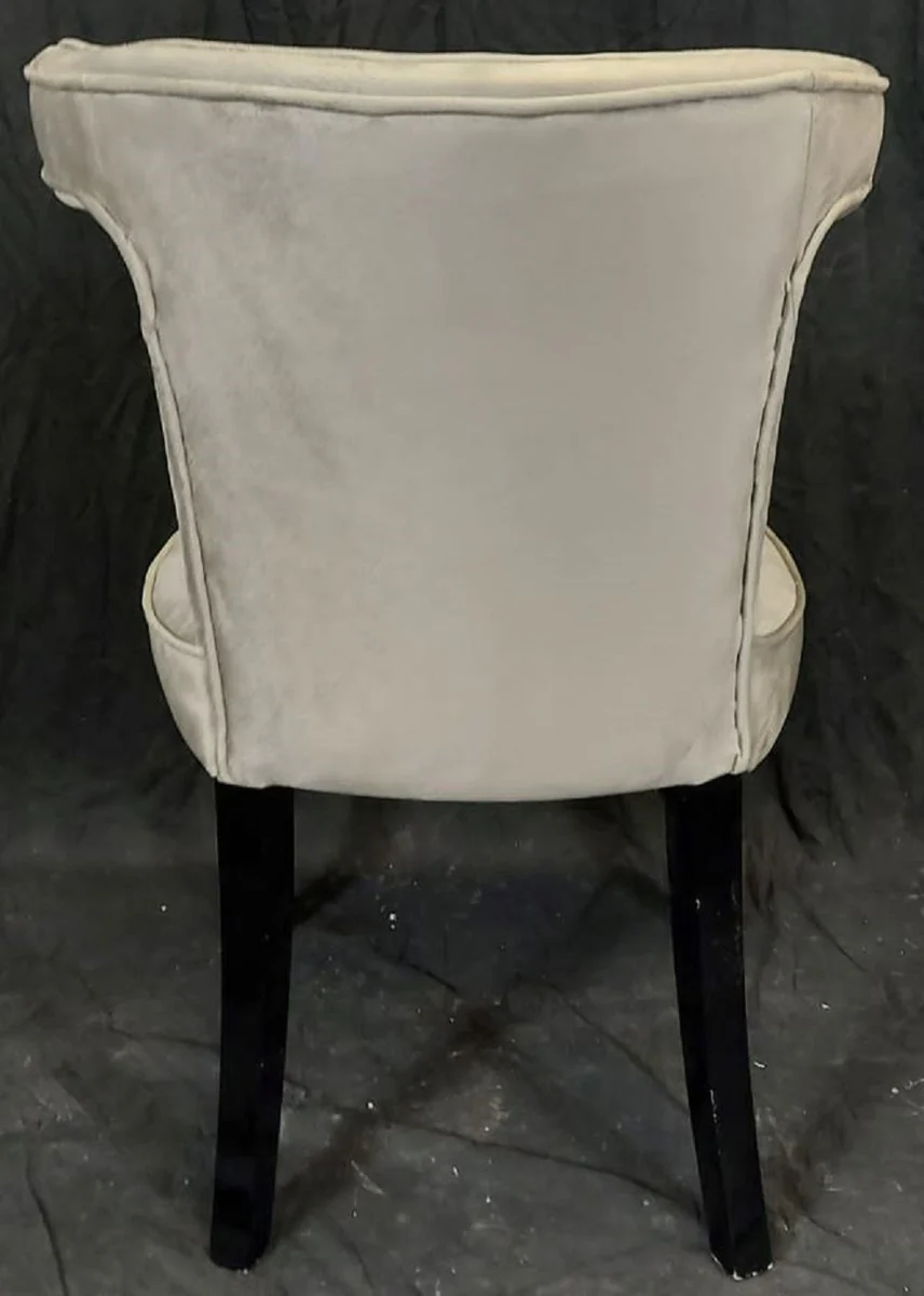 Luxury dining room chair gray / black - Elegant luxury kitchen chair - Dining room furniture - Kitchen furniture - Luxury furniture - Luxury furnishings
