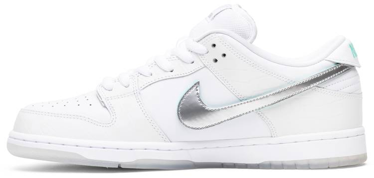 Diamond Supply Co. x Dunk Low Pro SB  White Diamond  BV1310-100 - Sneaker Replica Workshop