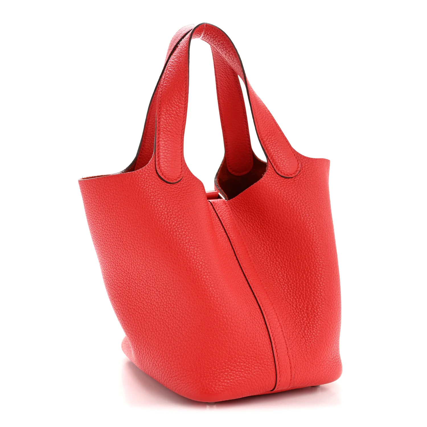 Taurillon Clemence Picotin Lock 18 PM Rouge de Coeur - Top Club