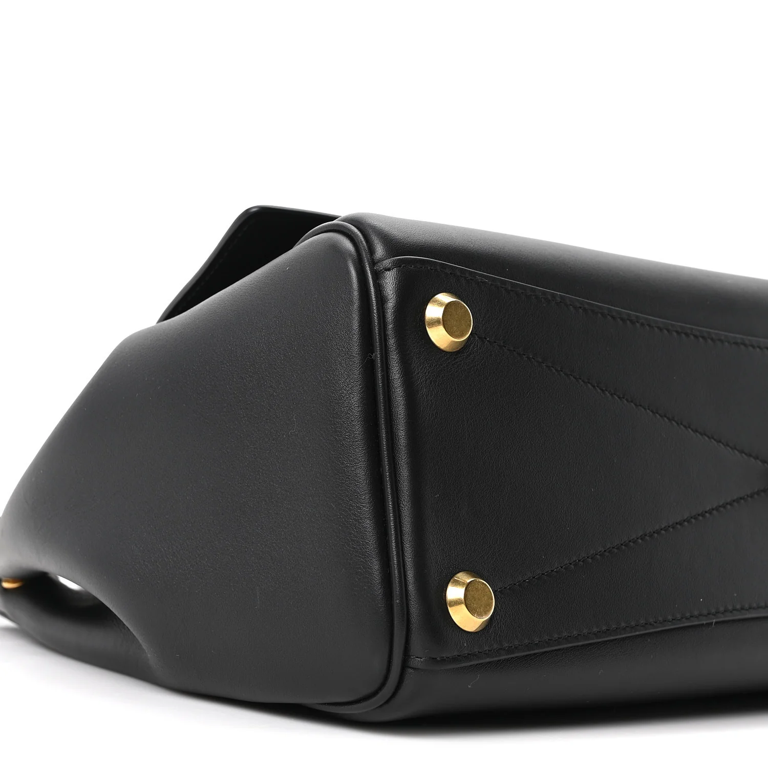 Smooth Calfskin Small Bel Air Carry All Bag Black - Top Club