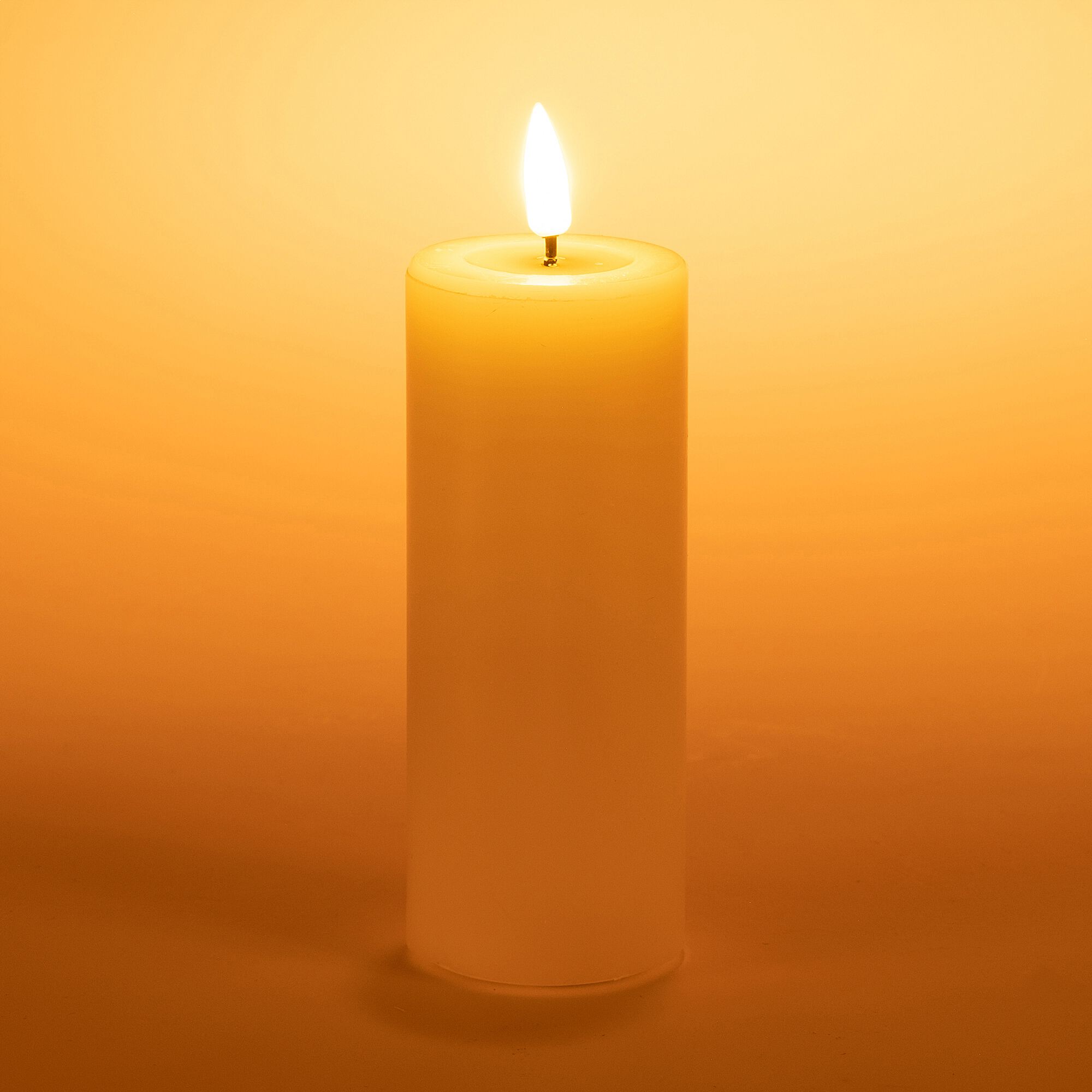 ARLANO - Bougie à LED D5XH12,5cm - blanc