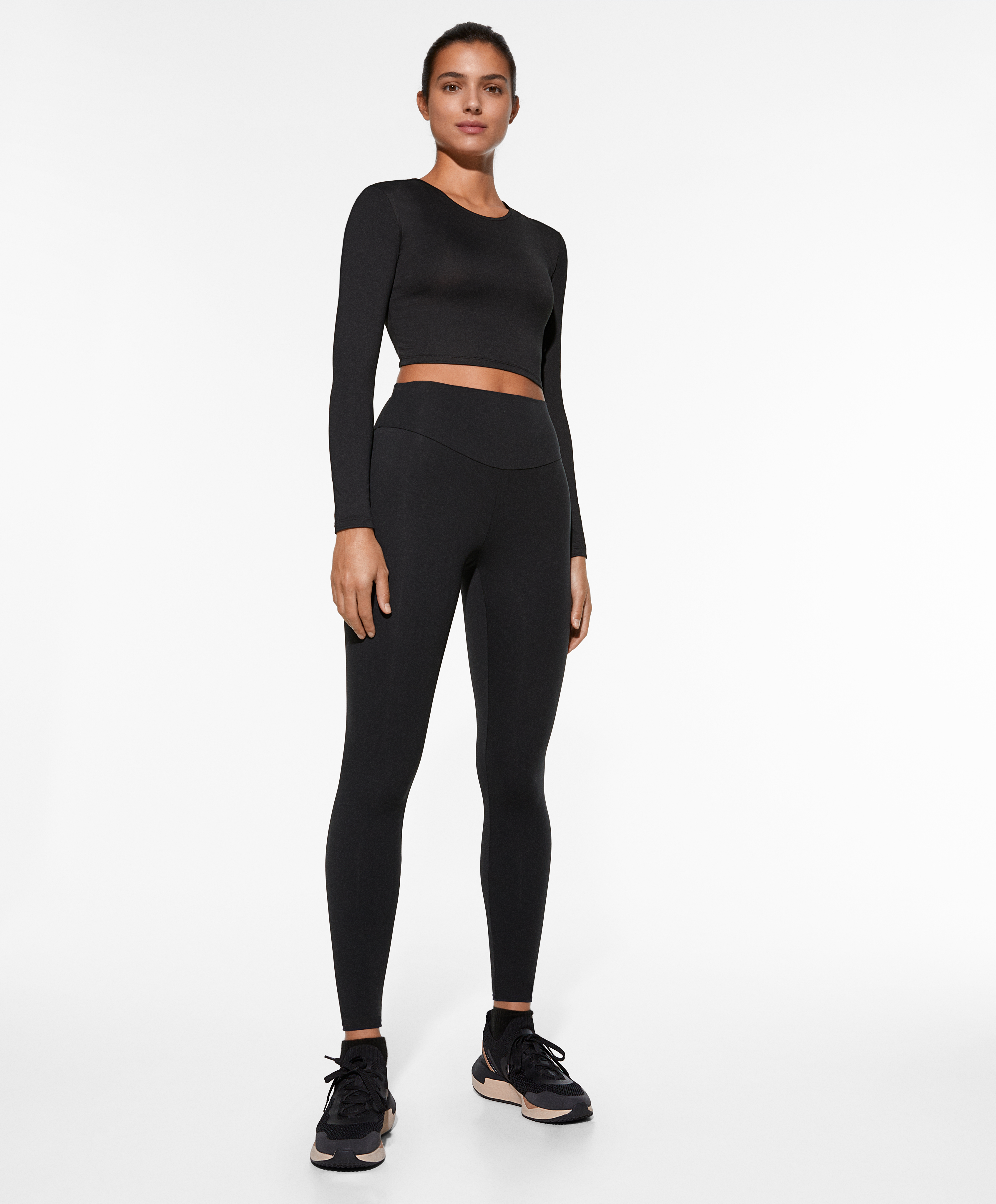 OYSHO Comfortlux long-sleeved T-shirt with open back