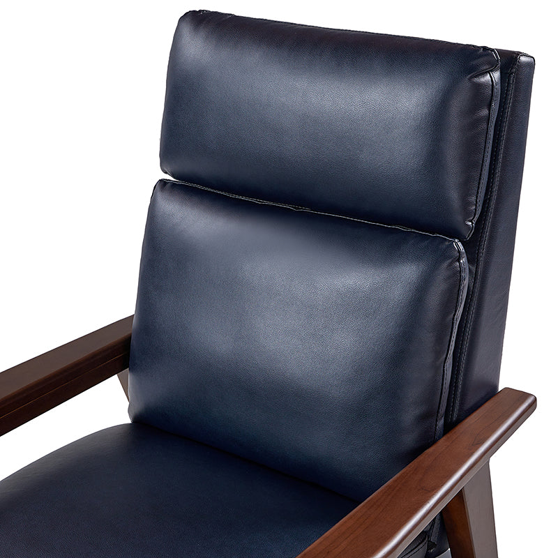 Rainer Timeless Elegance Faux Leather Solid Wood Recliner