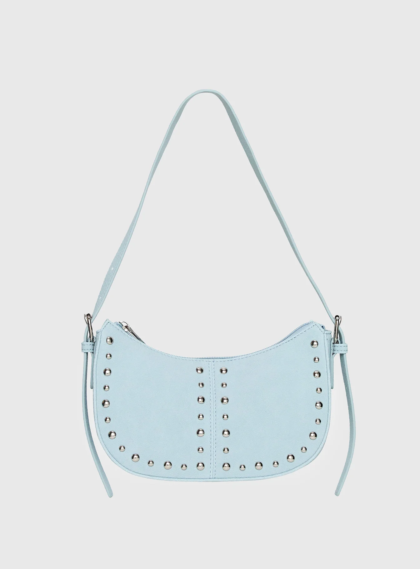 Bright Lights Studded Shoulder Bag Blue