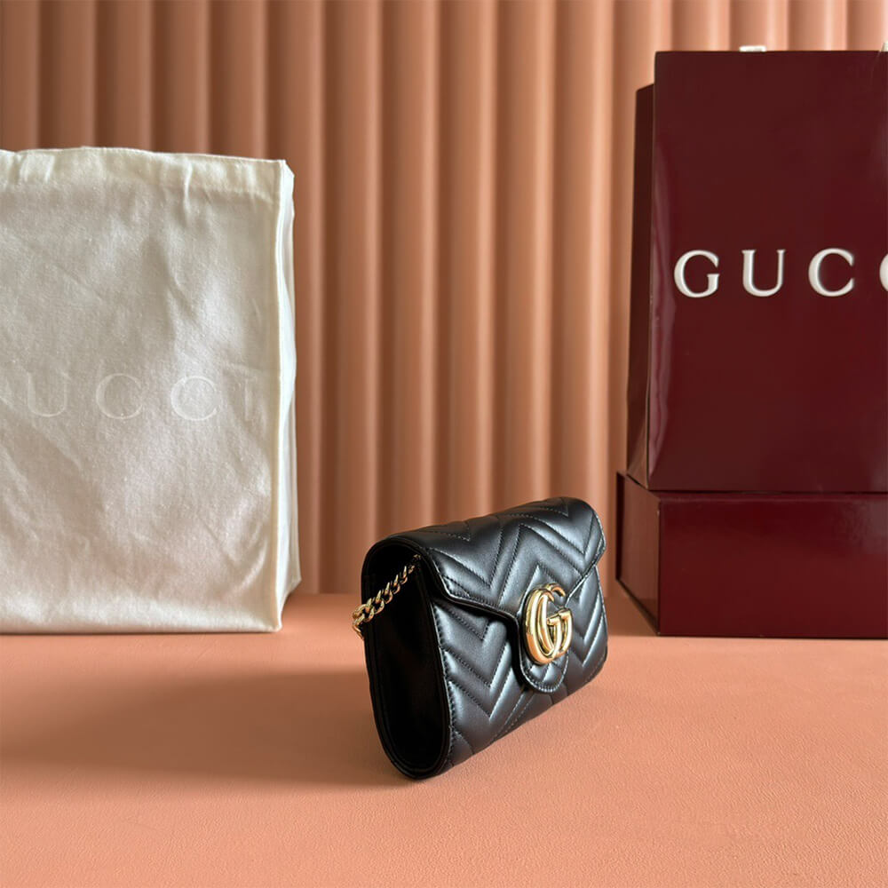 GG Marmont wallet on chain - Top Club