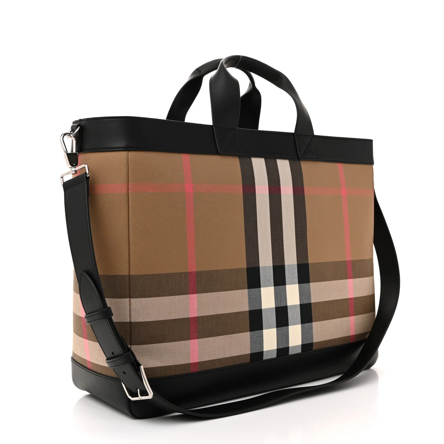 IP Check Nylon Calfskin Ormond Tote Bag Taupe Brown - Top Club