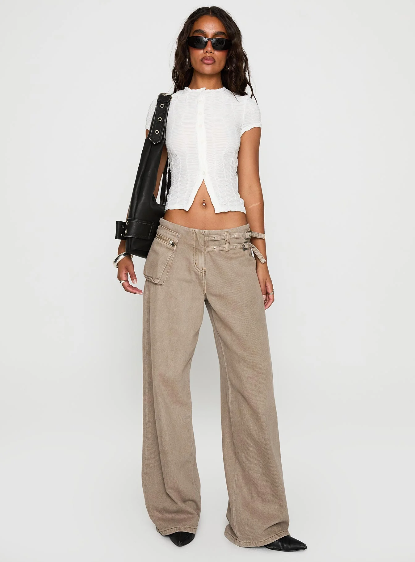 Suzu Textured Top White