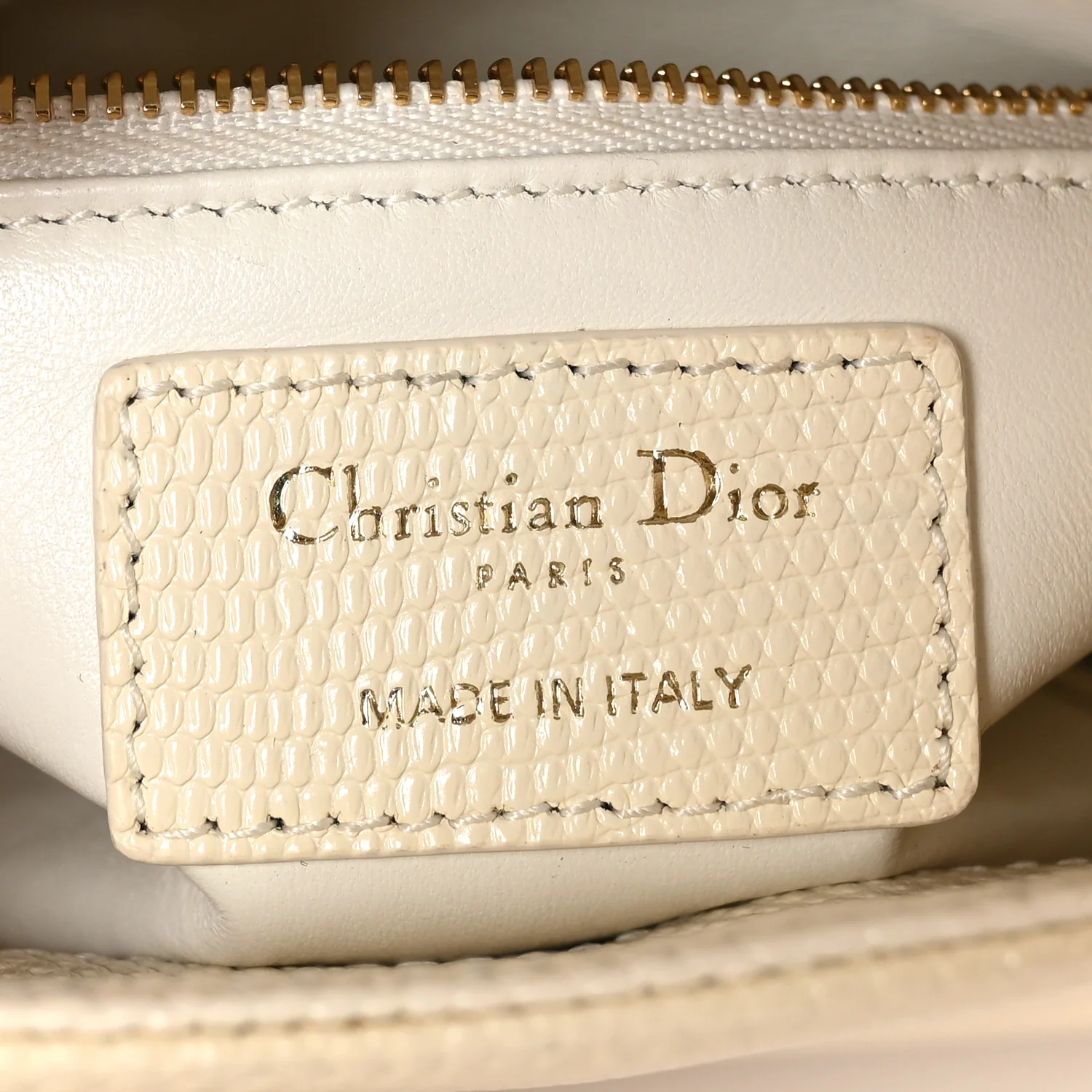 Lizard Mini Lady Dior White - Top Club