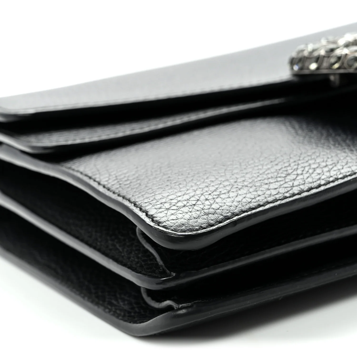 Pebbled Calfskin Small Dionysus Shoulder Bag Black - Top Club