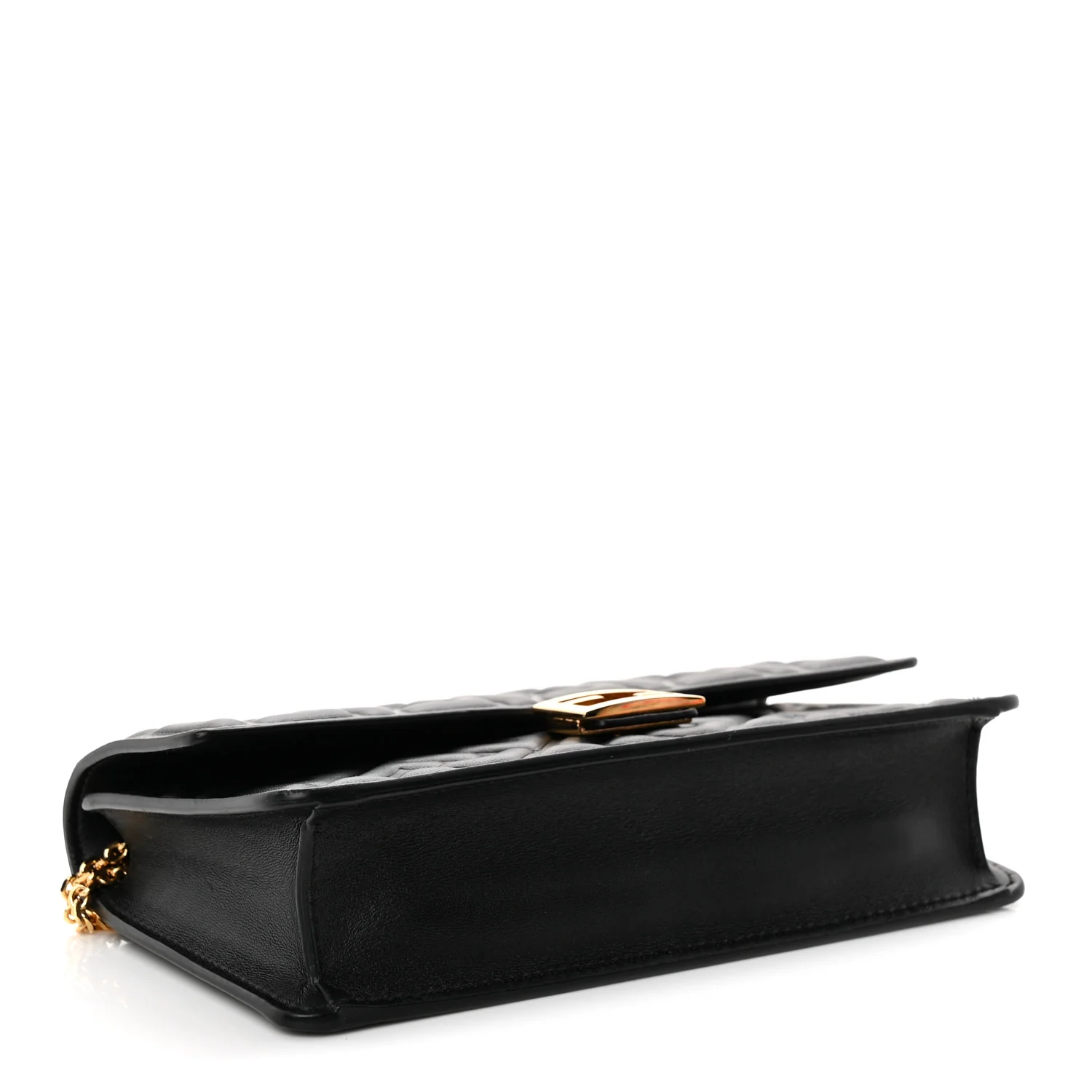 Nappa Matisse FF Embossed Wallet On Chain Black - Top Club