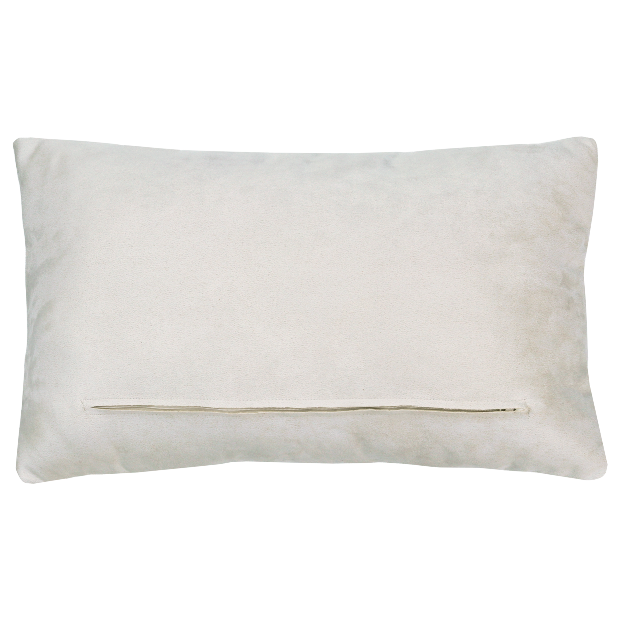 Sierkussen suéde streep dark choco zand 60x36 cm