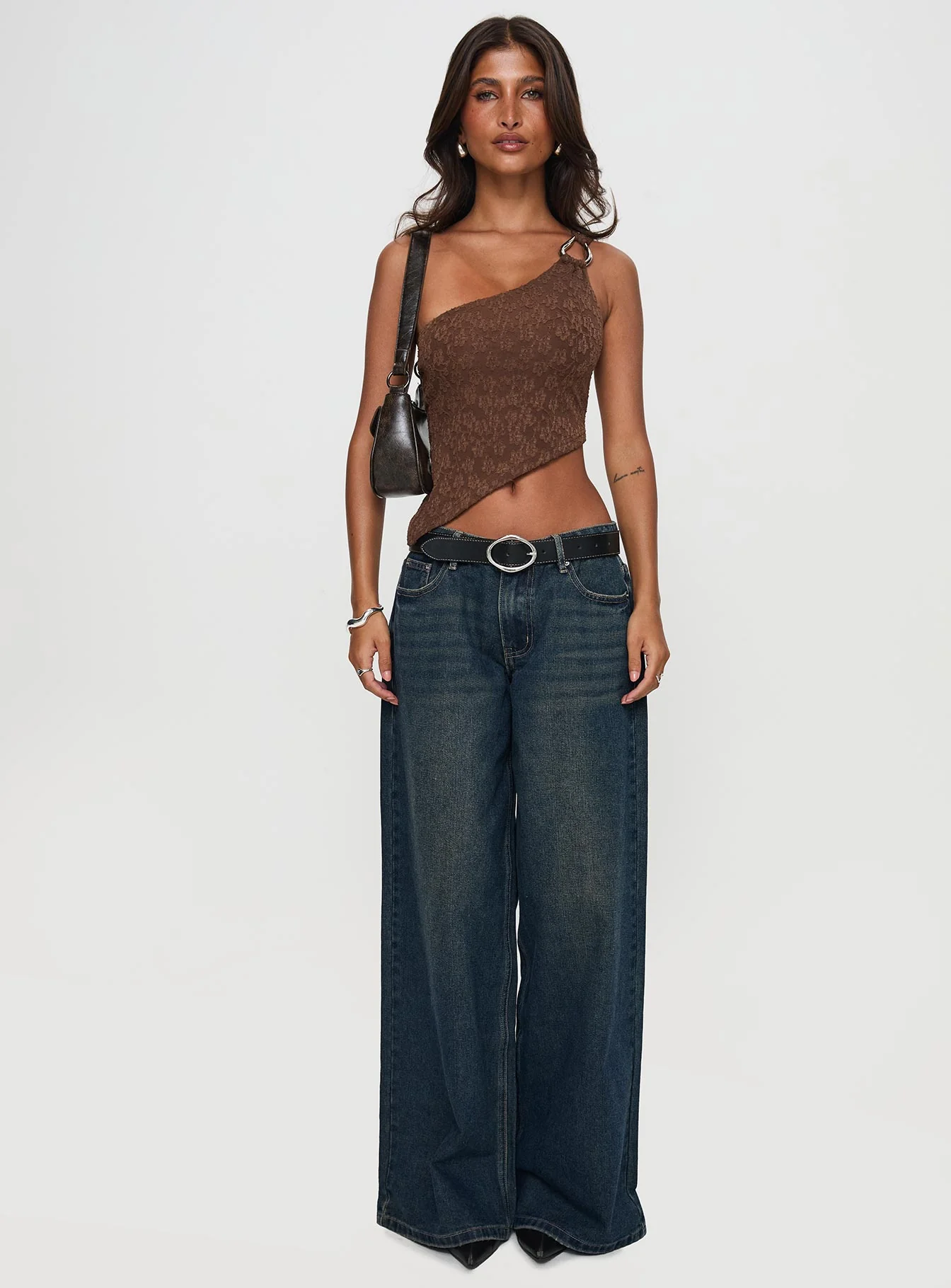 Hocus Pocus Low Rise Wide Leg Jean Dark Wash