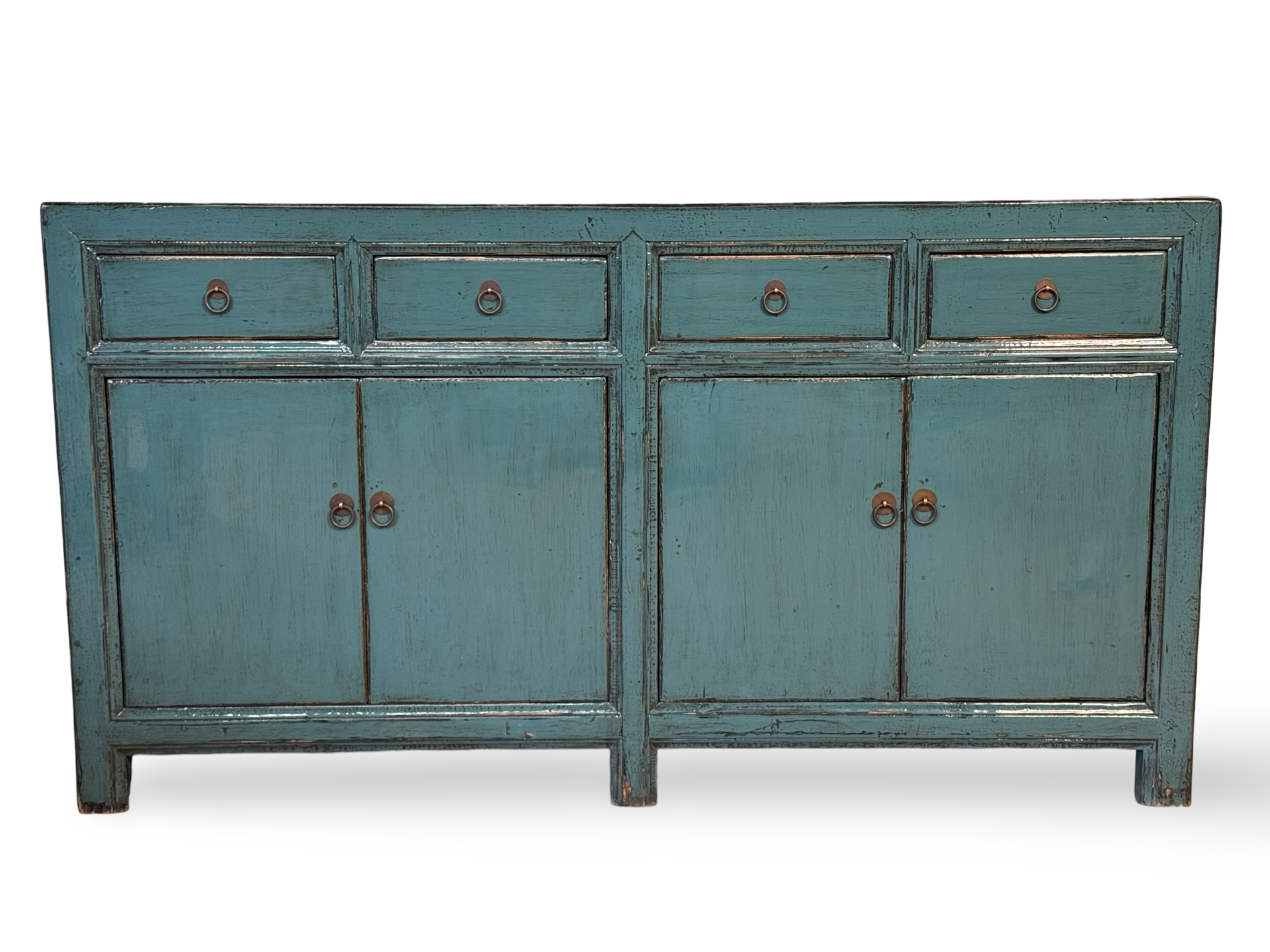 Dressoir 4 deur 3 lades blauw uniek Dressoir 4 deur 3 la blauw uniek