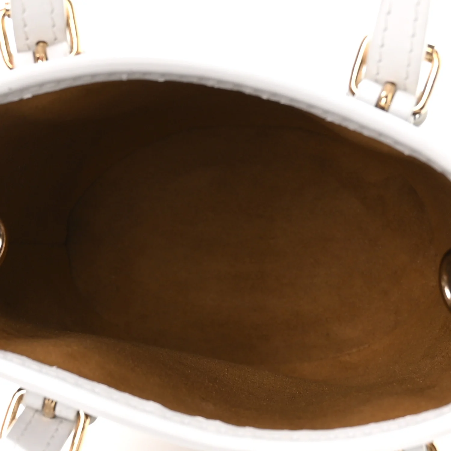 Monogram LV Match Nano Bucket Bag White - Top Club