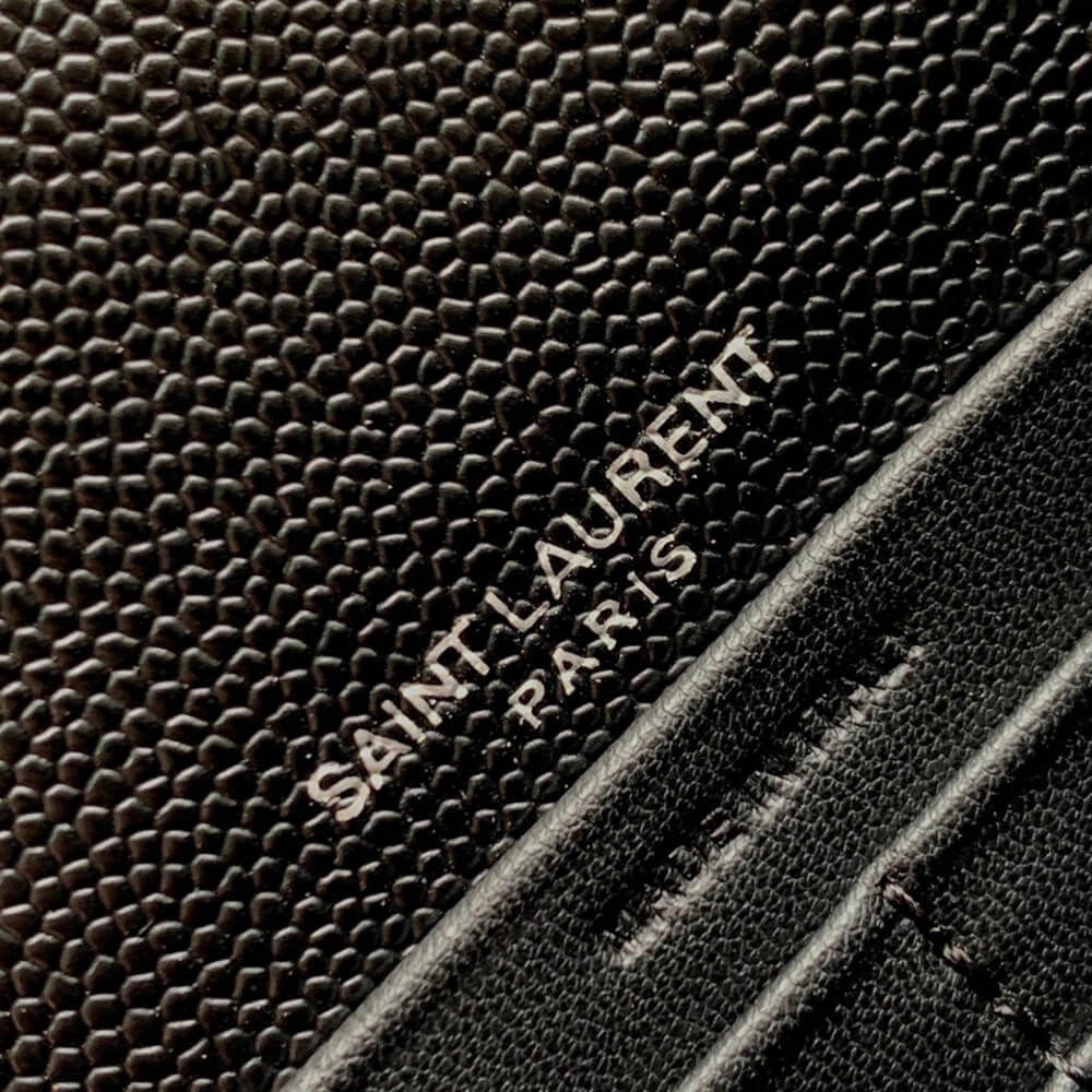 YSL cassandre envelope chain wallet in grain de poudre leather(High-end Grade) - Top Club