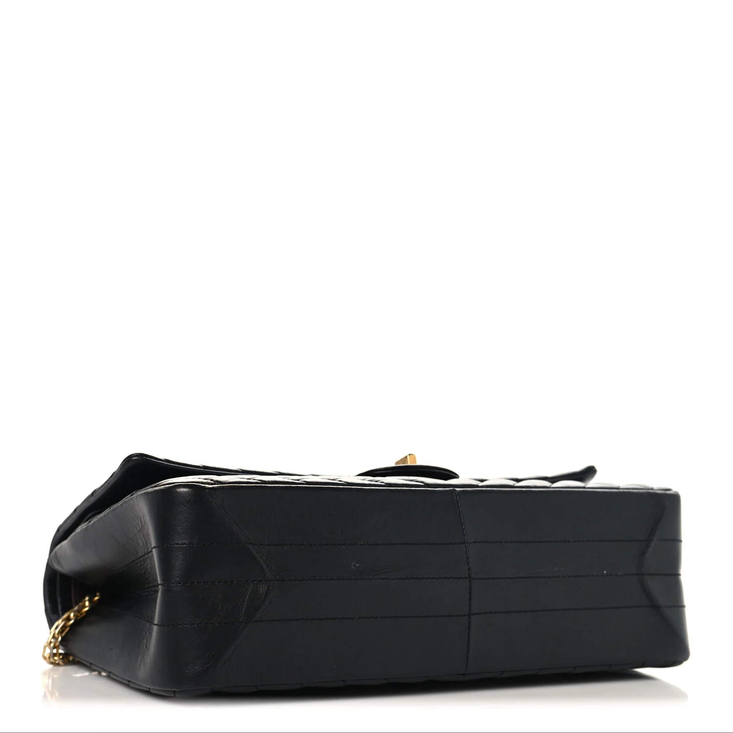 Aged Calfskin Chevron Quilted 2.55 Reissue 226 Flap  Black - Top Club