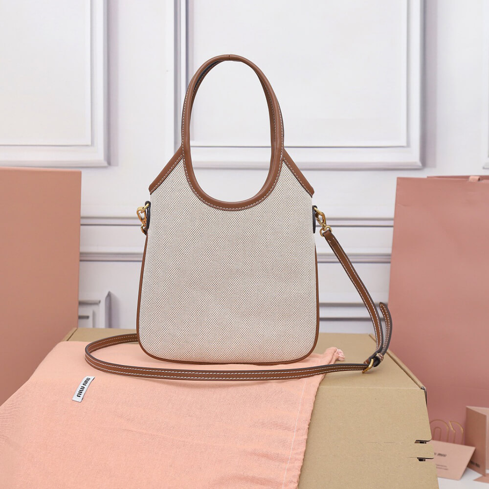 MIUMIU MINI IVY canvas and leather bag(HIGH-END GRADE) - Top Club