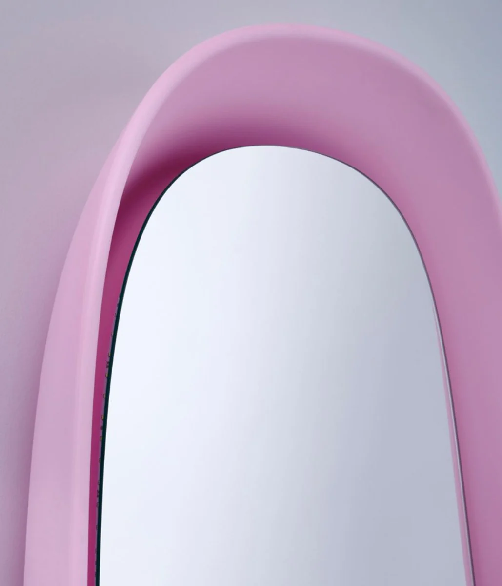 Luxury designer mirror pink 70 x H. 97 cm - designer wall mirror with light