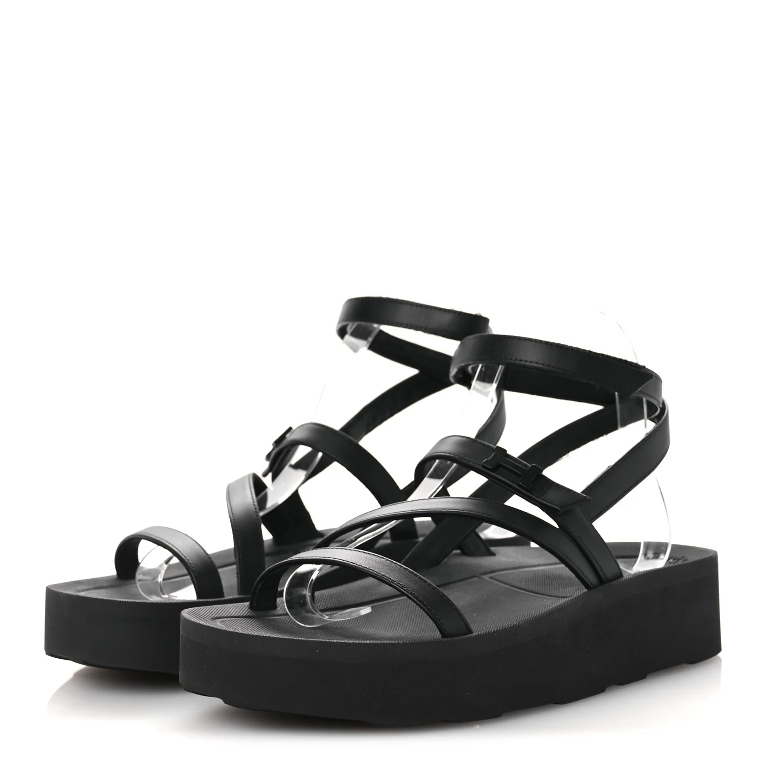 Nappa Liberte Sandals 38 Black - Top Club