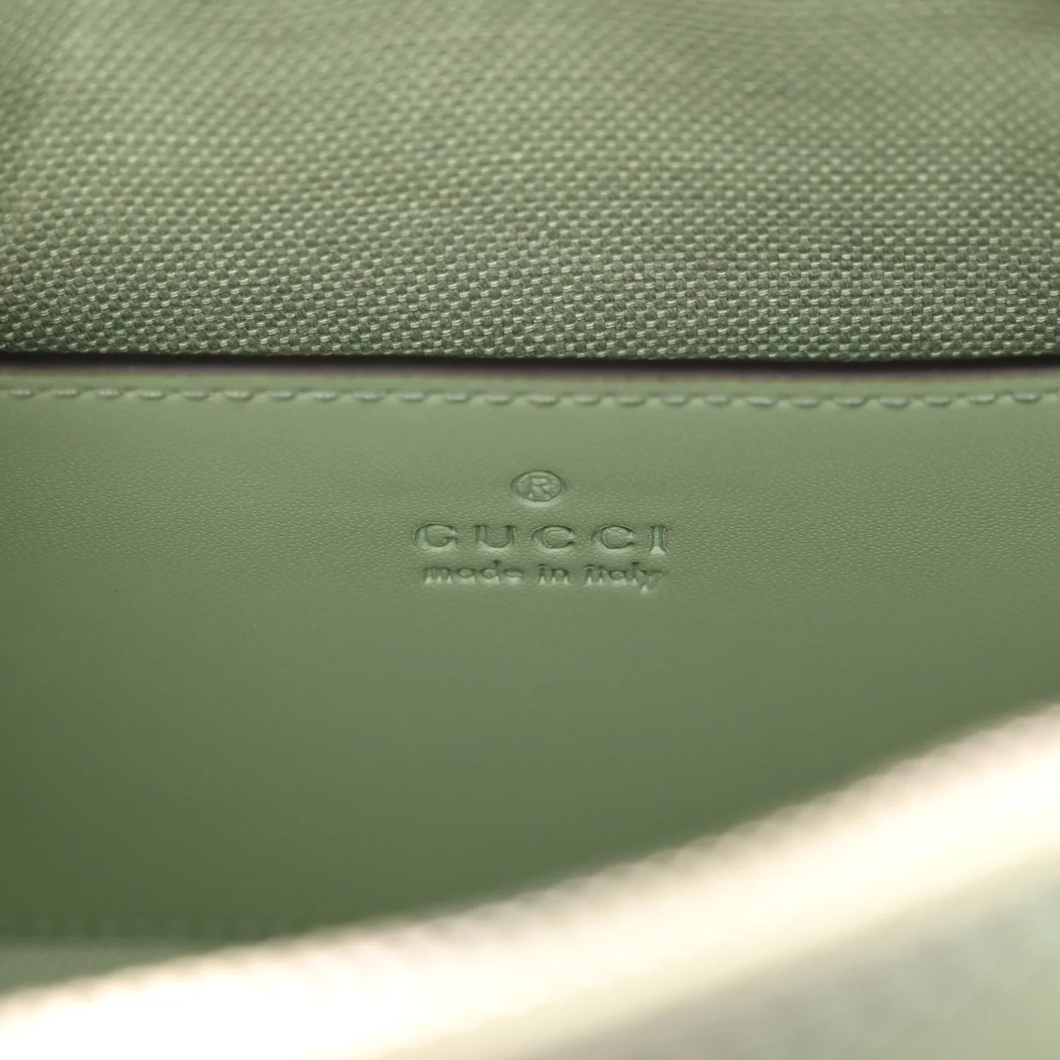 Denim GG Monogram Calfskin Mini Ophidia Top Handle Bag Pale Green - Top Club