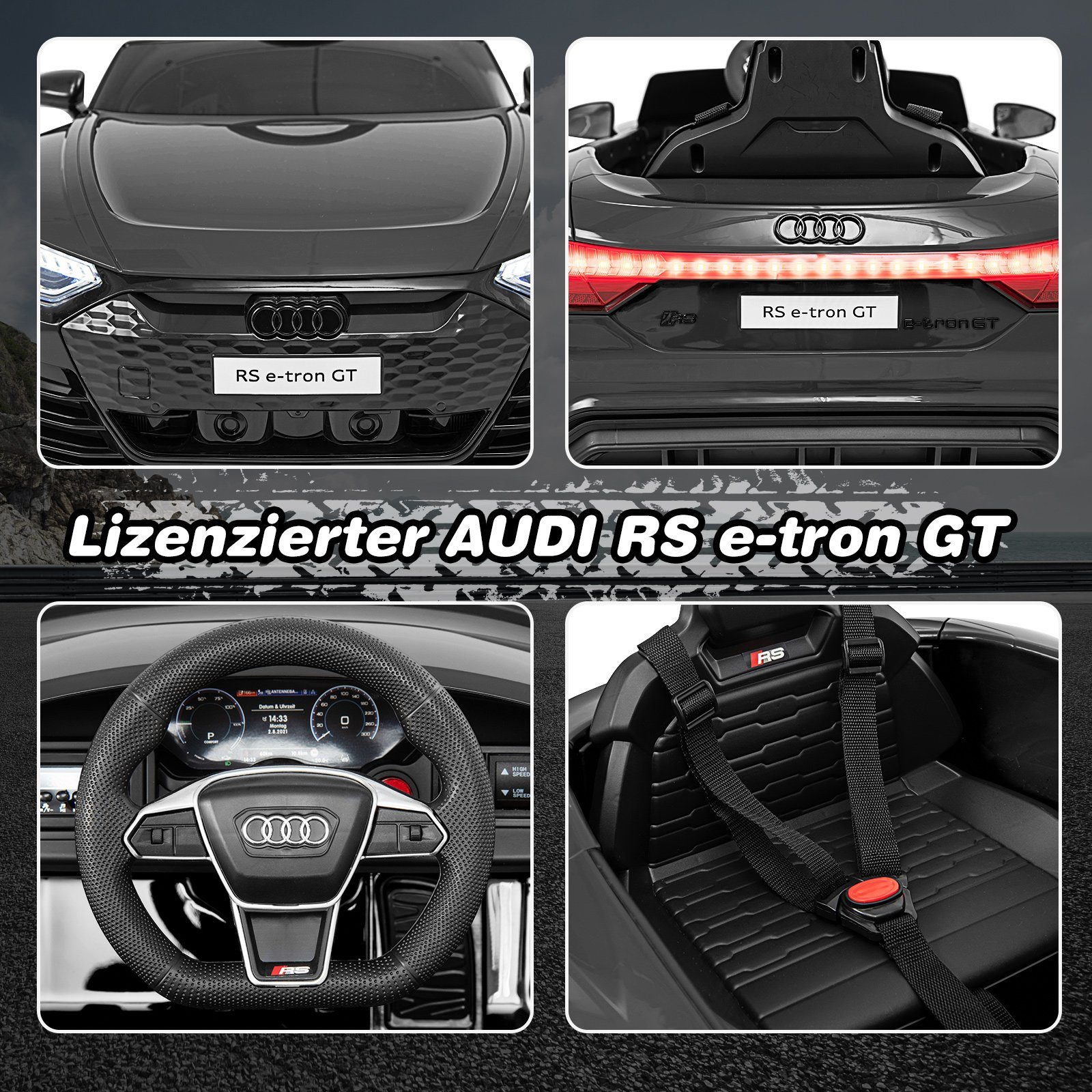 COSTWAY electric children's car 12V Audi electric car, 3-5 km/h