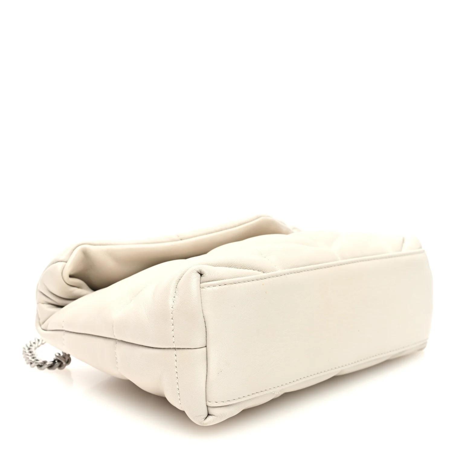 Lambskin Quilted Toy Loulou Puffer Monogram Chain Satchel Crema Soft - Top Club
