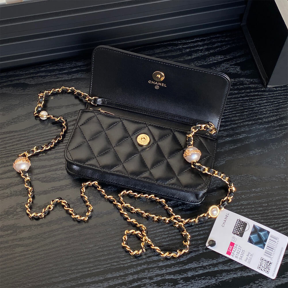 CHANEL Flap Phone Holder with Chain(HIGH-END GRADE) - Top Club