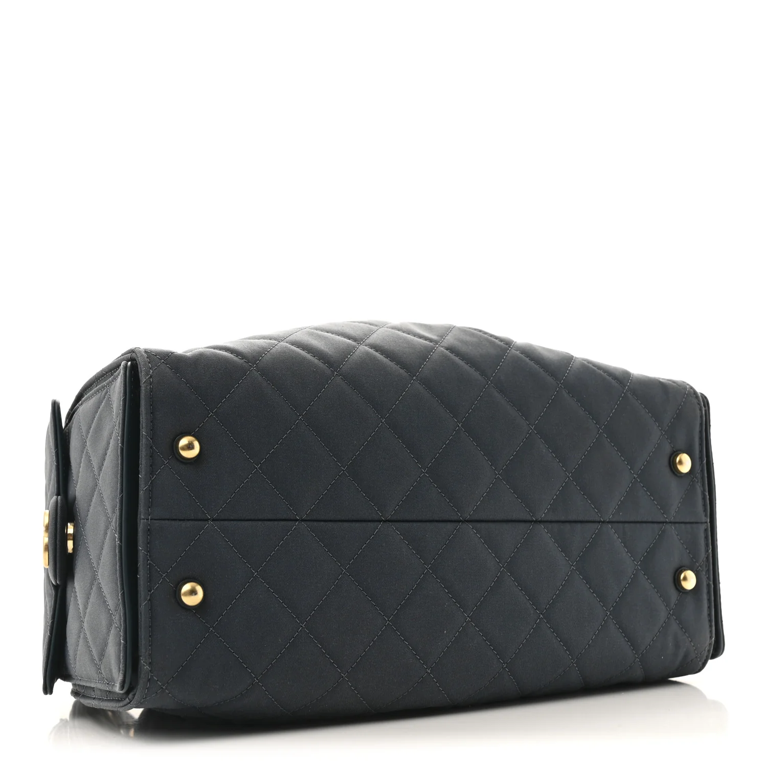 Canvas Quilted Medium Chanel 25 Handbag Dark Blue - Top Club