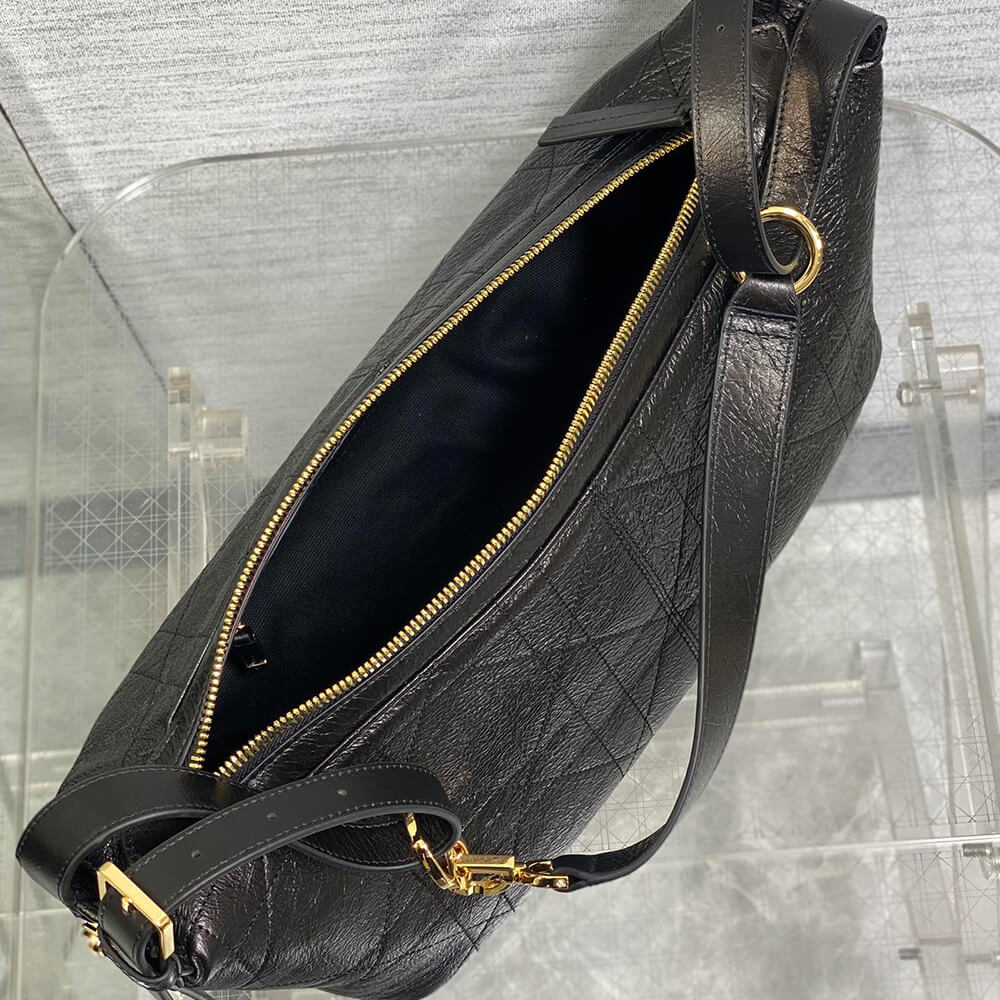 Medium D-Journey Bag in Shiny Goatskin(HIGH-END GRADE) - Top Club