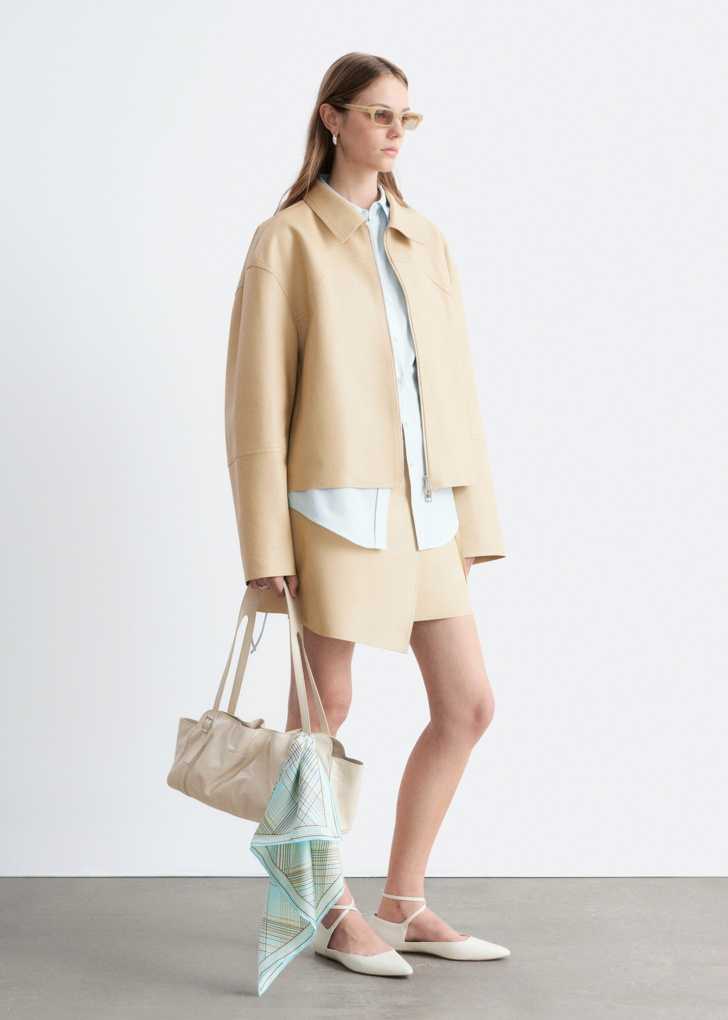 & Other Stories RELAXED LEATHER JACKET