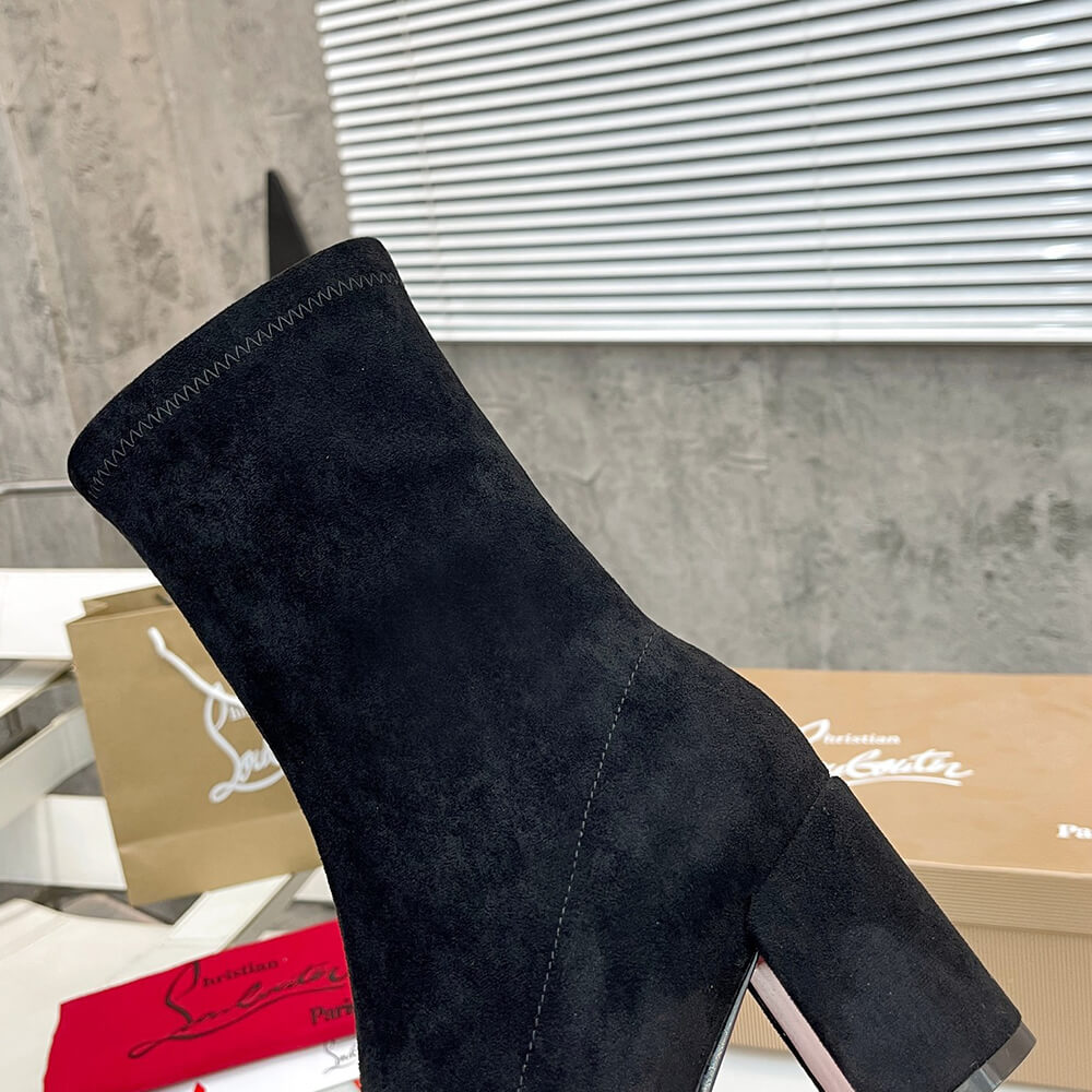 Christian Louboutin Strechadoxa 70 Suede Ankle Boots - Top Club