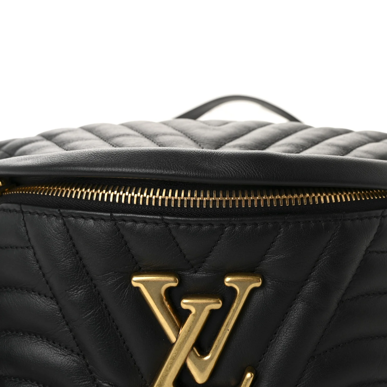 Calfskin Quilted New Wave Bumbag Black - Top Club