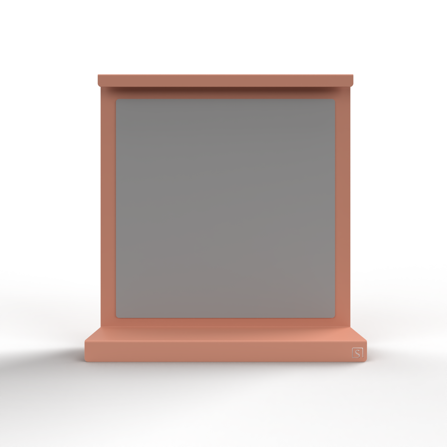 Steellish spiegel Murano S Beige Rood
