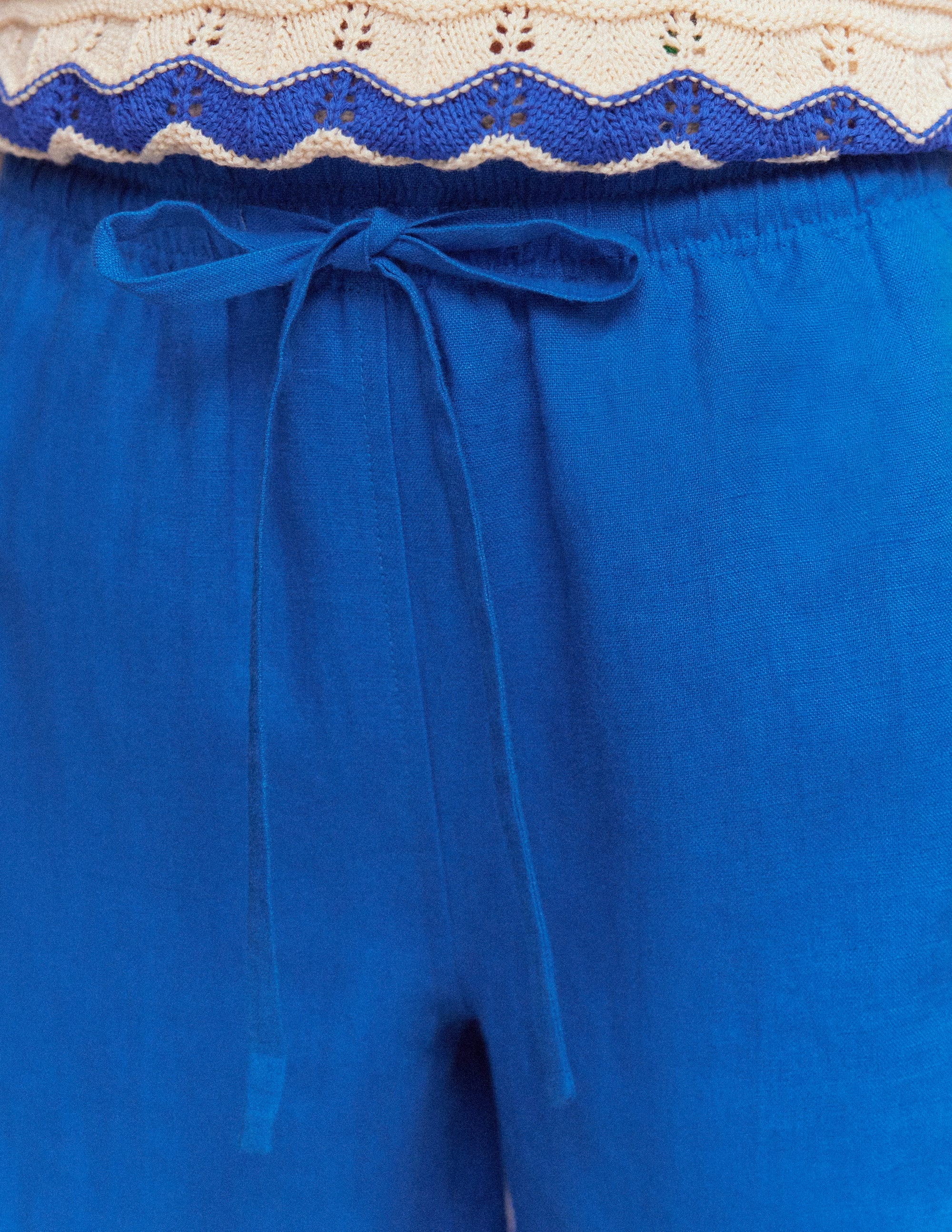 Islington Leinenshorts-Blau