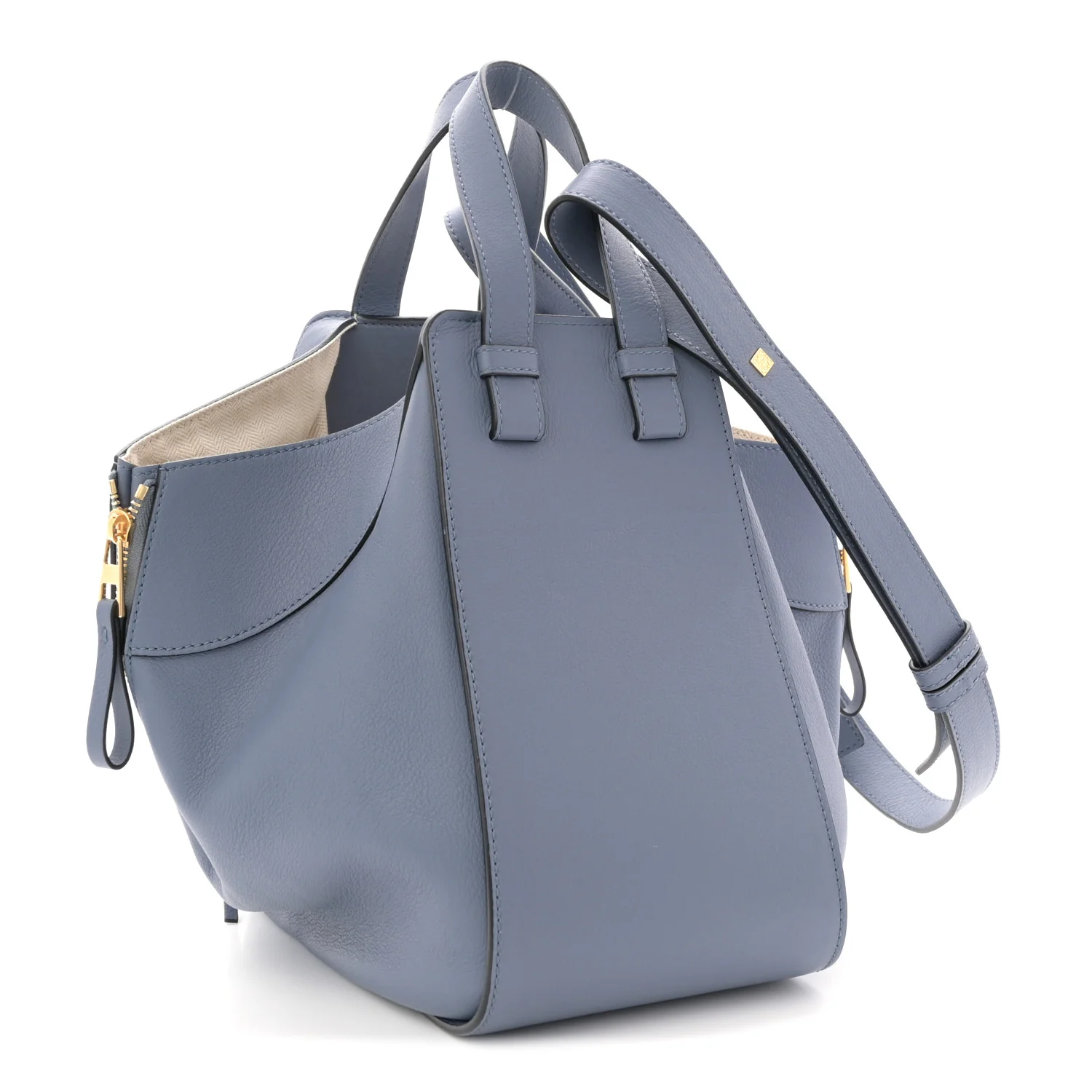 Calfskin Small Hammock Shoulder Bag Atlantic - Top Club