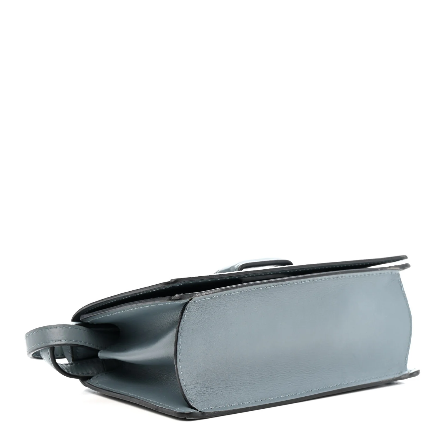 Calfskin Mini Barcelona Shoulder Bag Stone Blue - Top Club