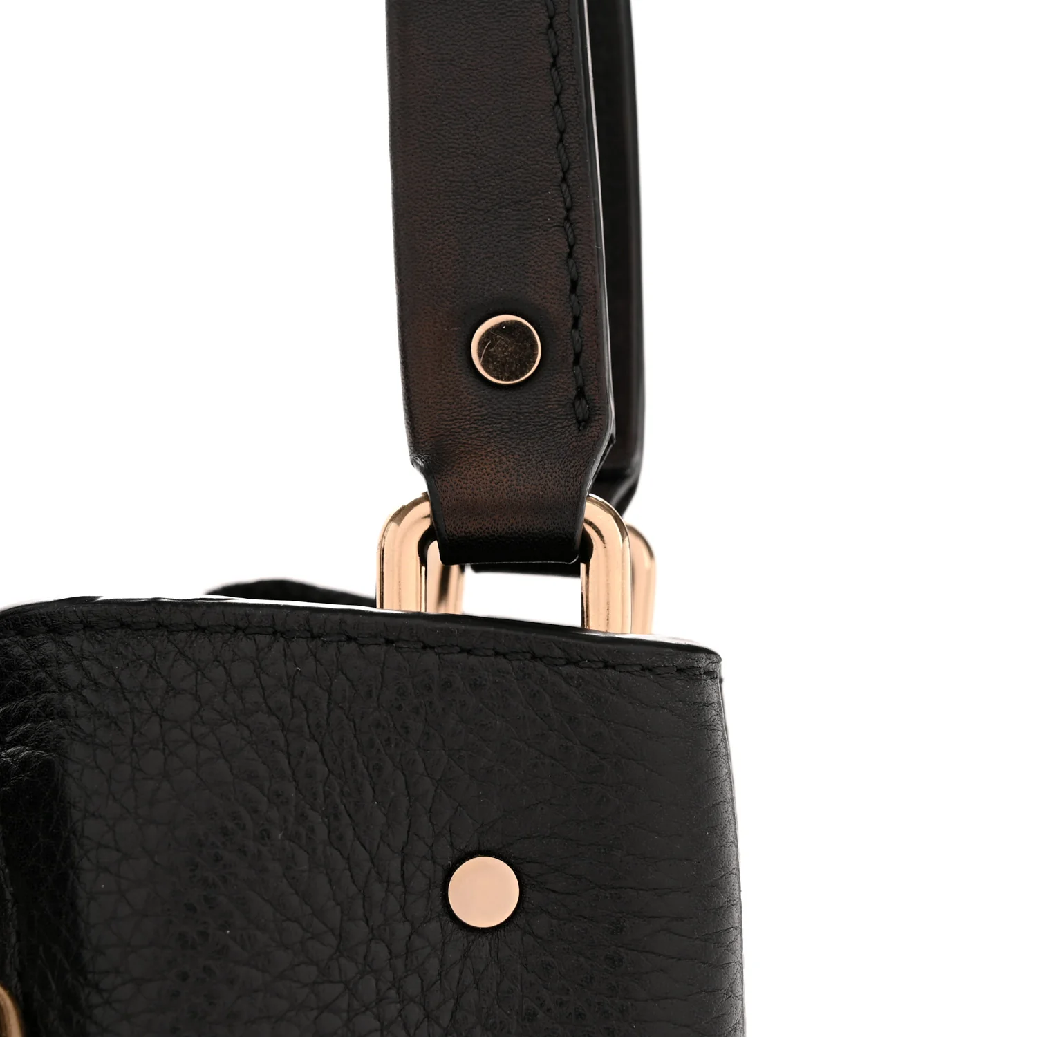 Grainy Calfskin House Check Medium Maidstone Black - Top Club
