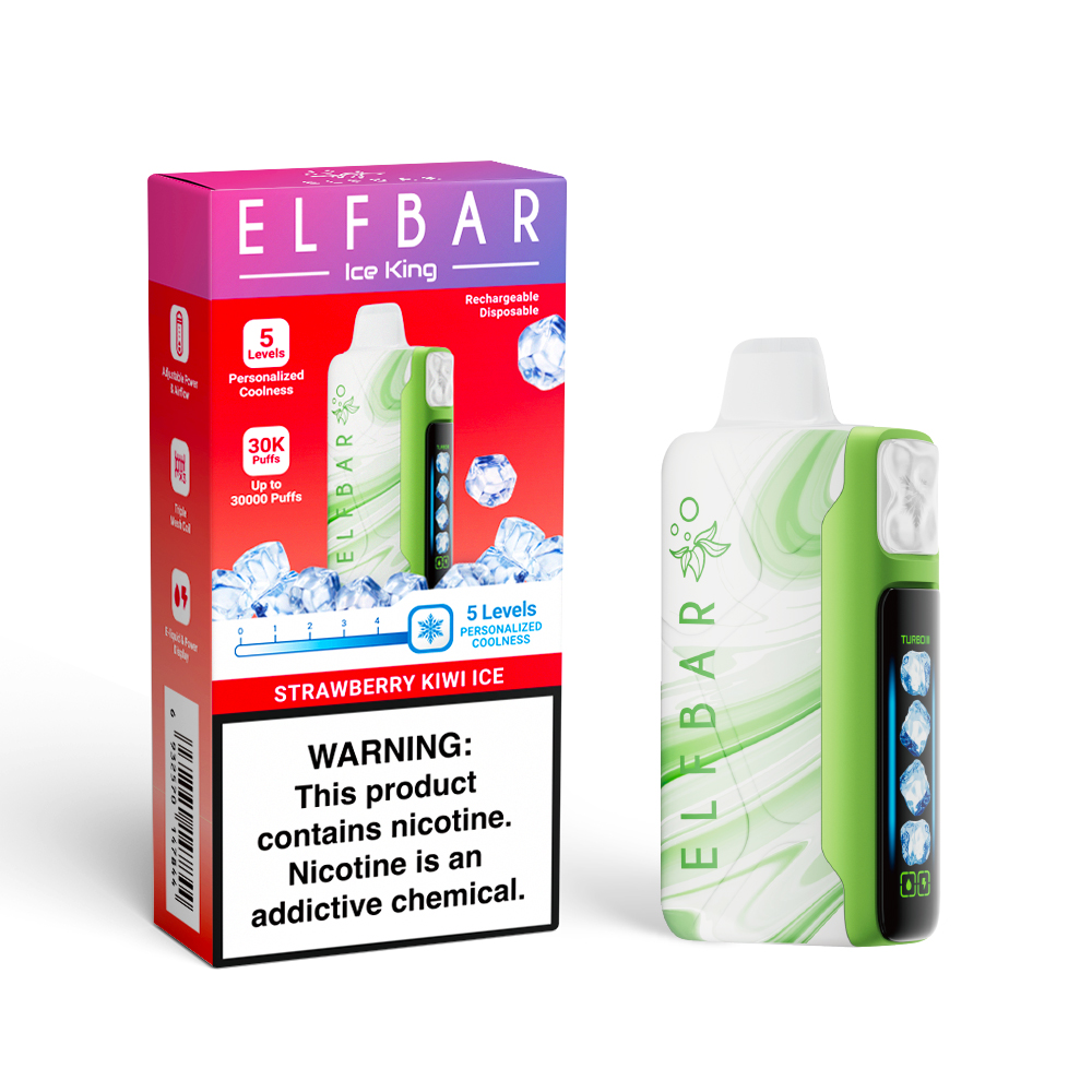 ELF BAR ICE KING 30K Rechargeable Disposable Vape (All Flavours)