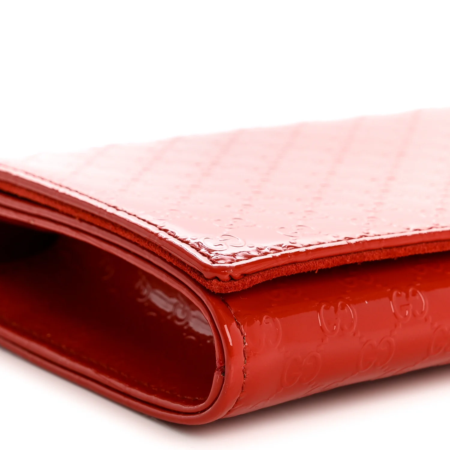 Patent Microguccissima Small Broadway Clutch Red - Top Club